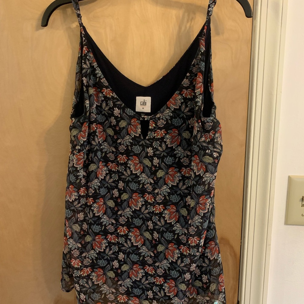 CAbi Pink Fitted Sleeveless Camisole